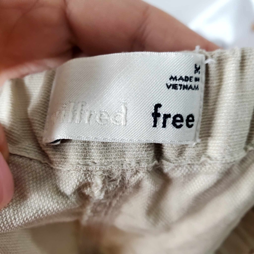 ARITZIA-WILFRED Free Allegra Short Cream Linen Blend Size M - Picture 9 of 14